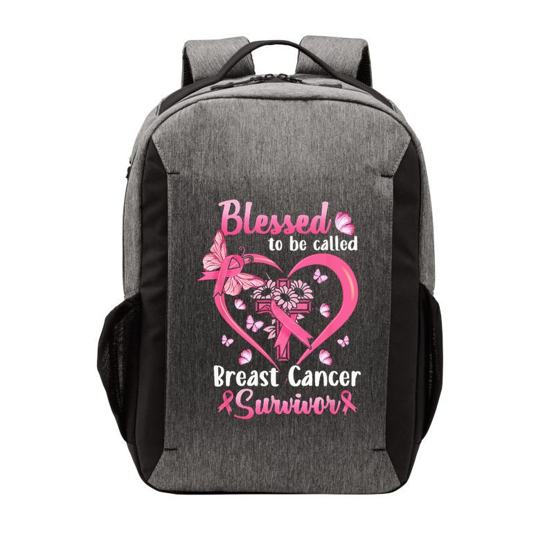 Blessed To Be Called Pink Women Heart Breast Cancer Survivor Vector Backpack