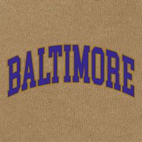 Baltimore Text Cotton Canvas Backpack
