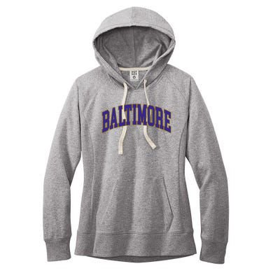 Baltimore Text Women's Fleece Hoodie