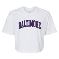 Baltimore Text Bella+Canvas Jersey Crop Tee