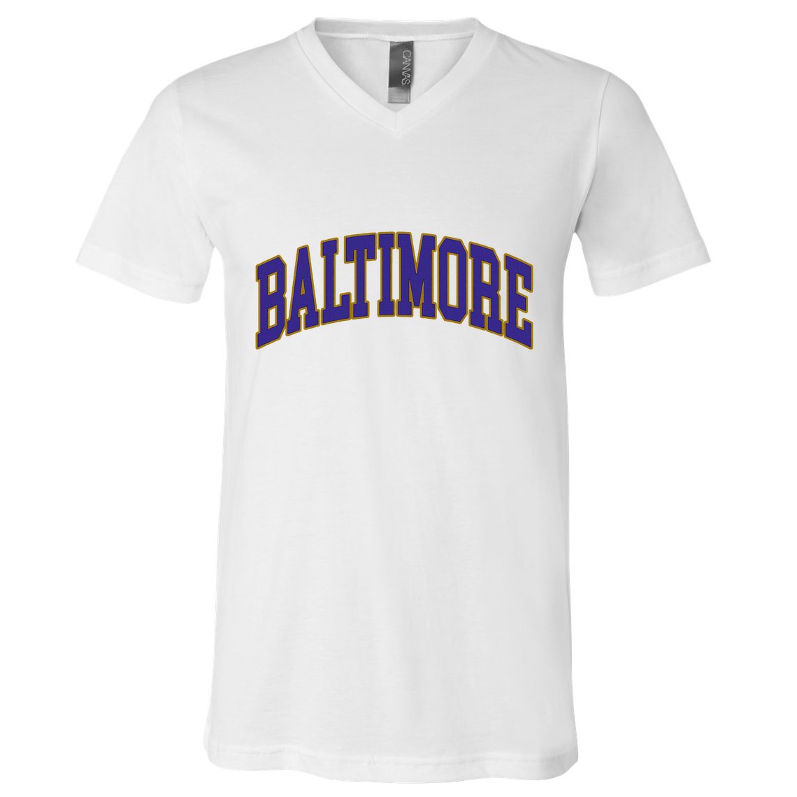 Baltimore Text V-Neck T-Shirt