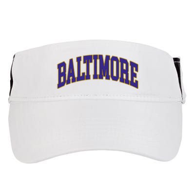 Baltimore Text Adult Drive Performance Visor