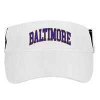 Baltimore Text Adult Drive Performance Visor
