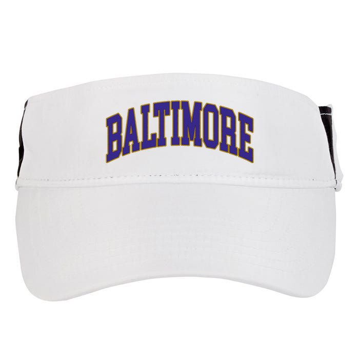 Baltimore Text Adult Drive Performance Visor