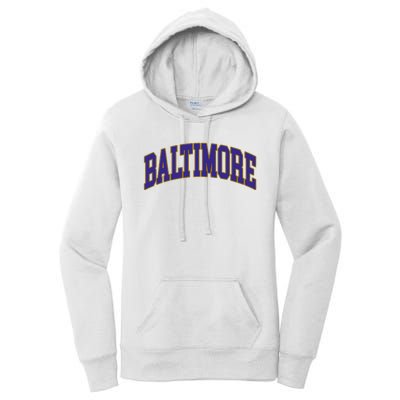 Baltimore Text Women's Pullover Hoodie