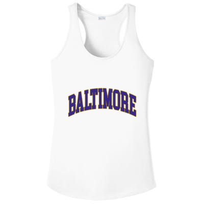 Baltimore Text Ladies PosiCharge Competitor Racerback Tank