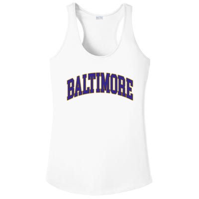 Baltimore Text Ladies PosiCharge Competitor Racerback Tank