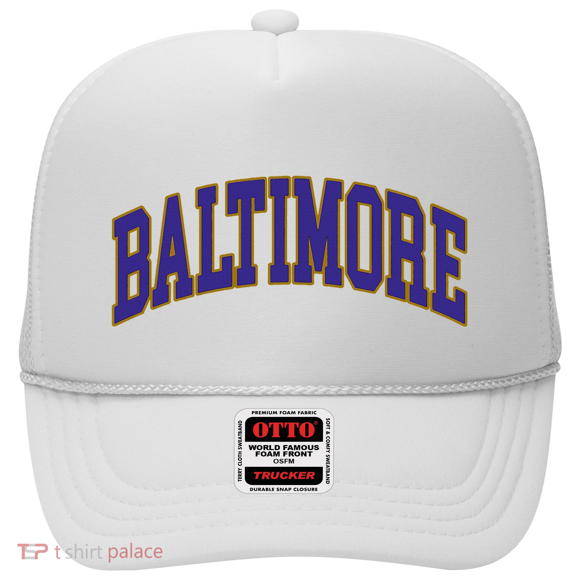 Baltimore Text Trucker Hat