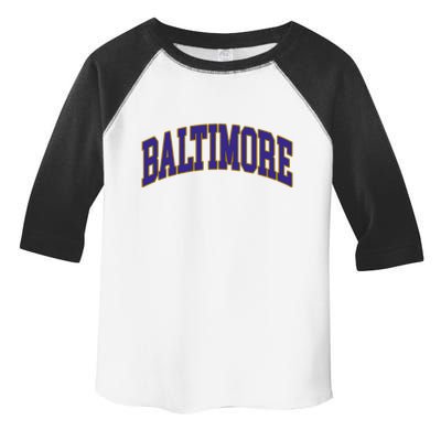 Baltimore Text Toddler Fine Jersey T-Shirt