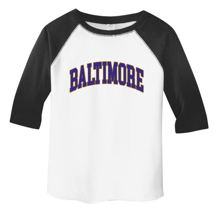 Baltimore Text Toddler Fine Jersey T-Shirt