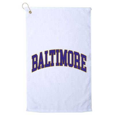 Baltimore Text Golf Towel
