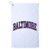 Baltimore Text Golf Towel