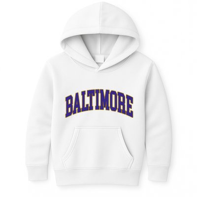 Baltimore Text Kids Hoodie
