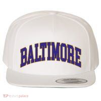 Baltimore Text Wool Snapback Cap