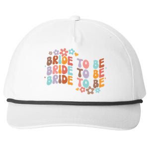 Bride To Be & Bridesmaid Bridal Shower Groovy Bachelorette Snapback Five-Panel Rope Hat