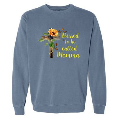 Blessed To Be Called Momma Garment-Dyed Sweatshirt