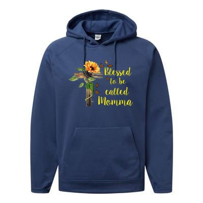 Blessed To Be Called Momma Performance Fleece Hoodie