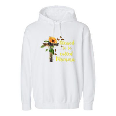 Blessed To Be Called Momma Garment-Dyed Fleece Hoodie