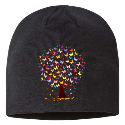 Butterfly Tree Beautiful Autumn Thanksgiving Gifts Sustainable Beanie