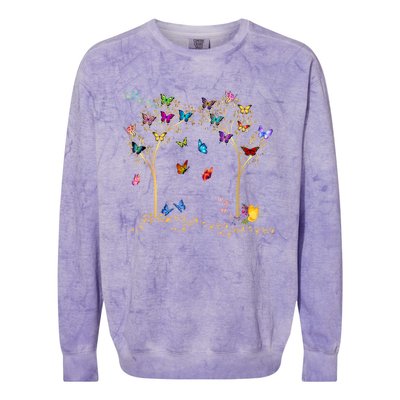 Butterfly Tree Beautiful Butterflies Colorblast Crewneck Sweatshirt