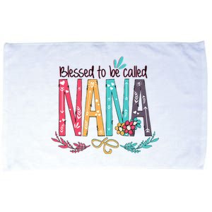 Blessed To Be Called Nana Colorful Grandma Microfiber Hand Towel