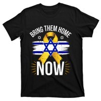 Bring Them Back Home Now Israel Flag Yellow Ribbon T-Shirt