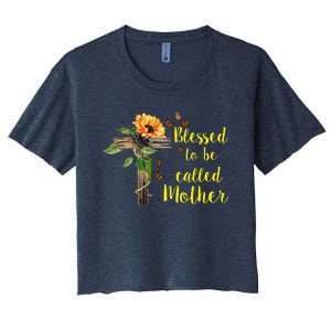 Blessed To Be Called Mother Women's Crop Top Tee