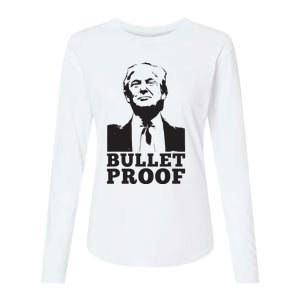 Bulletproof Trump Womens Cotton Relaxed Long Sleeve T-Shirt