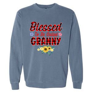 Blessed To Be Called Granny Sunflower Granny Mothers Day Gift Garment-Dyed Sweatshirt