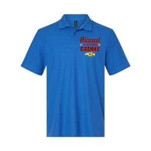 Blessed To Be Called Granny Sunflower Granny Mothers Day Gift Softstyle Adult Sport Polo