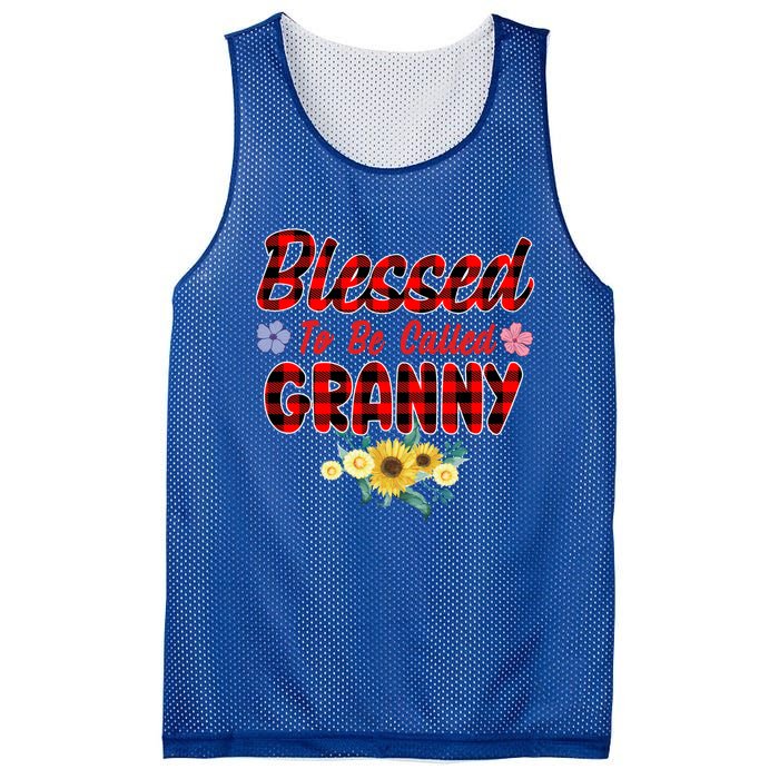 Blessed To Be Called Granny Sunflower Granny Mothers Day Gift Mesh Reversible Basketball Jersey Tank