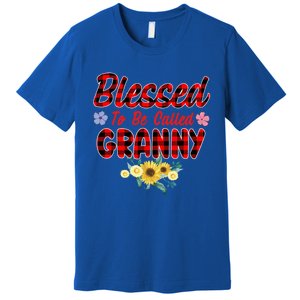 Blessed To Be Called Granny Sunflower Granny Mothers Day Gift Premium T-Shirt