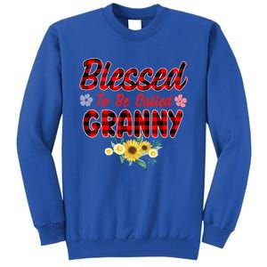 Blessed To Be Called Granny Sunflower Granny Mothers Day Gift Tall Sweatshirt