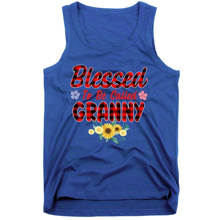 Blessed To Be Called Granny Sunflower Granny Mothers Day Gift Tank Top