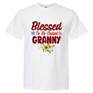 Blessed To Be Called Granny Sunflower Granny Mothers Day Gift Garment-Dyed Heavyweight T-Shirt