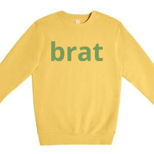 Brat Text Premium Crewneck Sweatshirt