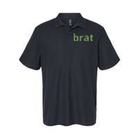 Brat Text Softstyle Adult Sport Polo