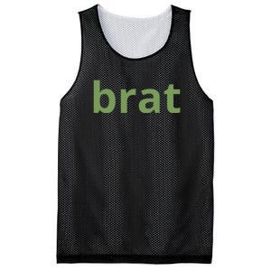 Brat Text Mesh Reversible Basketball Jersey Tank