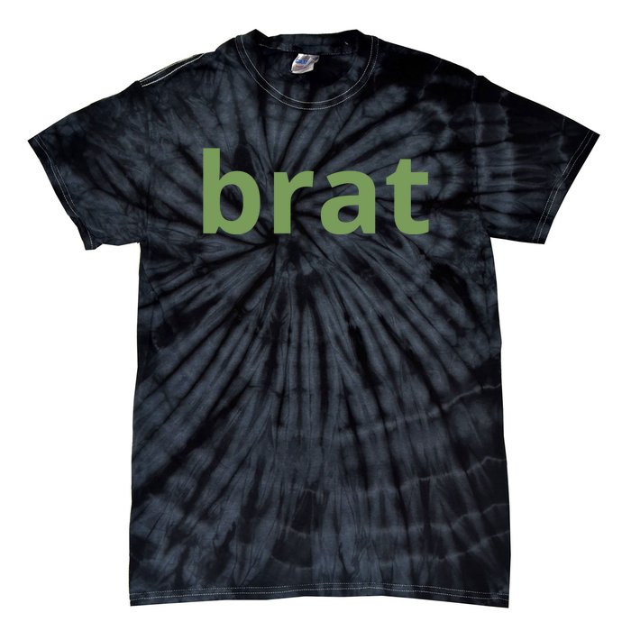 Brat Text Tie-Dye T-Shirt