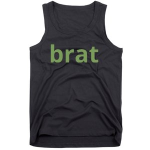 Brat Text Tank Top