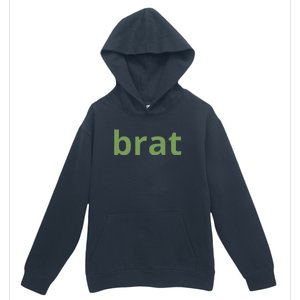 Brat Text Urban Pullover Hoodie