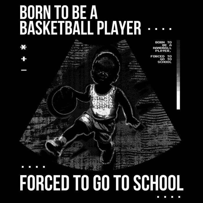 Born To Be A Basketball Player Forced To Go To School Backpack