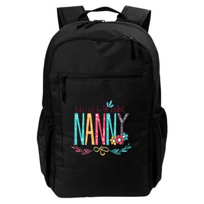 Blessed To Be Called Nanny Colorful Grandma Backpack