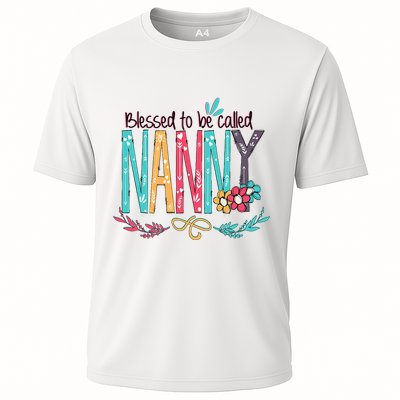 Blessed To Be Called Nanny Colorful Grandma Performance Shirt