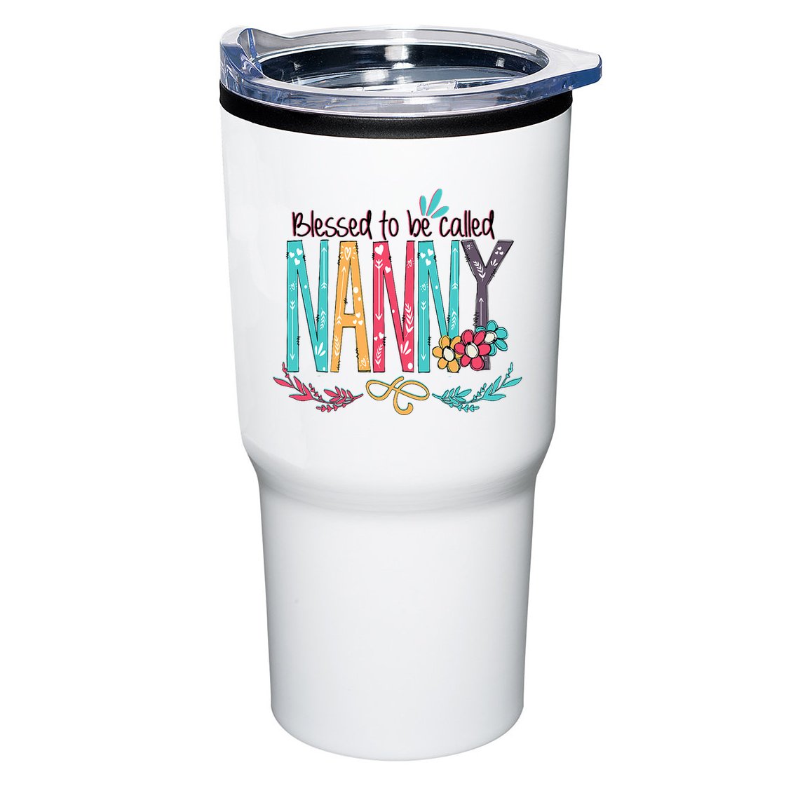 Blessed To Be Called Nanny Colorful Grandma Tumbler