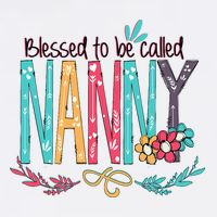 Blessed To Be Called Nanny Colorful Grandma Crop Top
