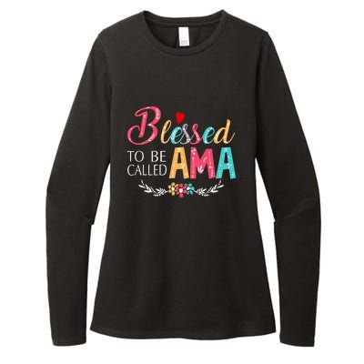 Blessed To Be Called Ama Colorful Art Womens CVC Long Sleeve Shirt