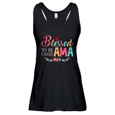 Blessed To Be Called Ama Colorful Art Ladies Essential Flowy Tank