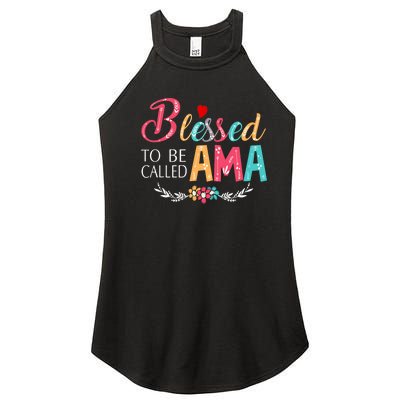 Blessed To Be Called Ama Colorful Art Women’s Perfect Tri Rocker Tank