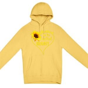 Blessed To Be Called Granny Sunflower Mothers Day Gift Premium Pullover Hoodie